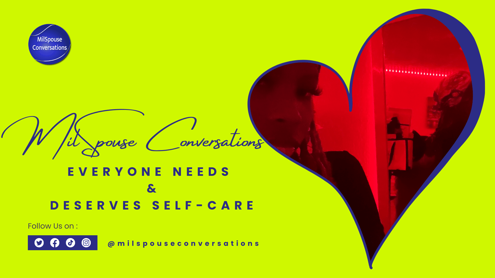 A red heart with the words " everyone needs and loves self-care ".