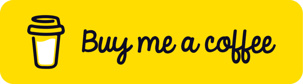 A yellow banner with the words buy me at home written in black.