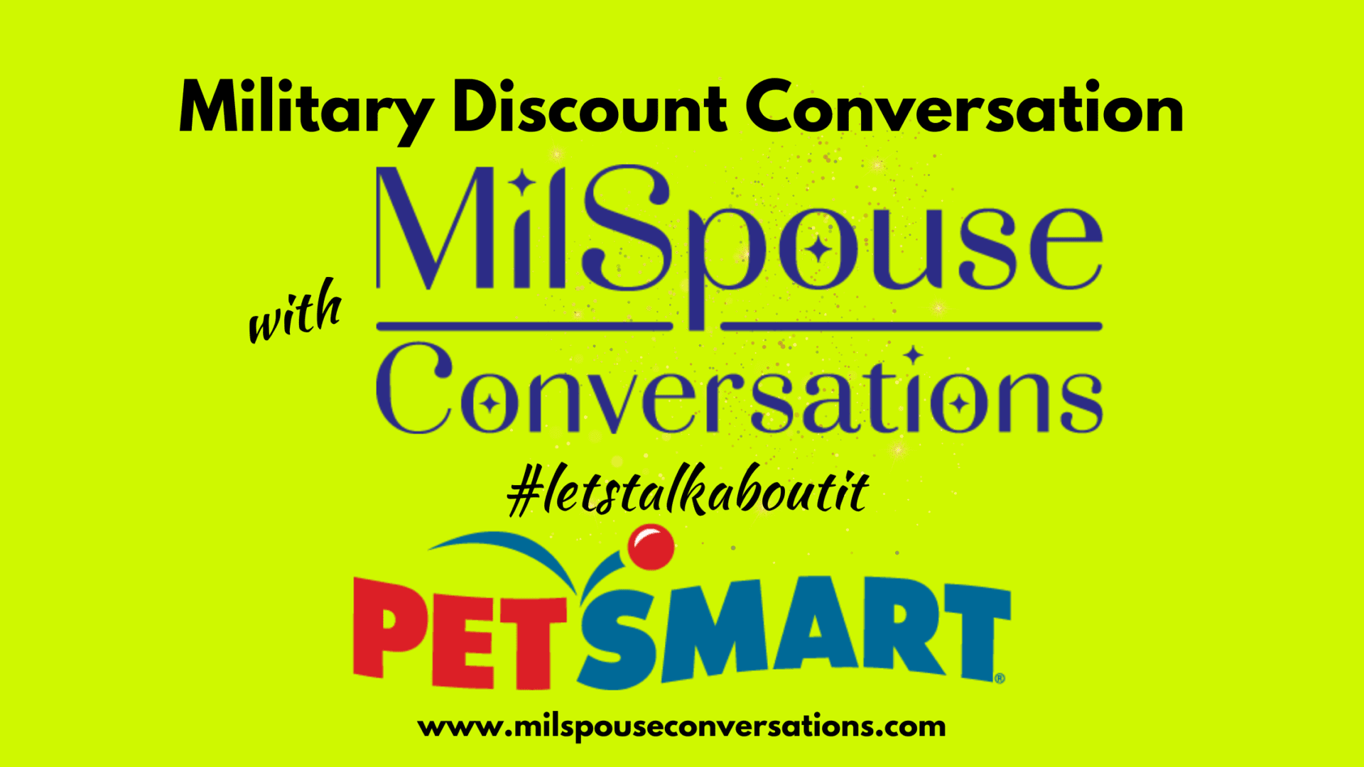 Military discount conversation with petsmart